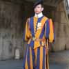 Swiss Guard at St Peter's Vatican Entrance