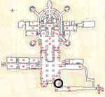 Map of the Vatican Grottoes