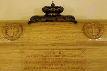 Detail of the Sarcophagus - Tomb of the Stuarts