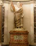 St Andrew Statue at the Entrance to the Sacristy of St Peter's