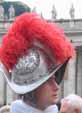 Julius II's Coat of Arms on the Swiss Guard Helmet