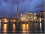 St Peter's Square at Night