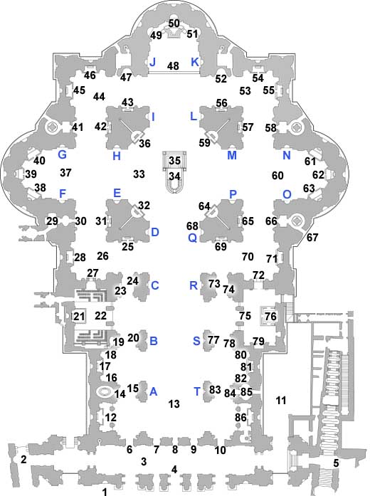 Floorplan St Peter's