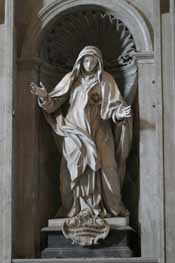 St Juliana Falconieri statue by Paolo Campi, 1740