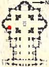 Floorplan map of St Peter's Basilica