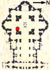 Floorplan map of St Peter's Basilica