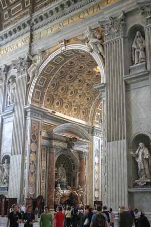 Founder Saint Statues on the West Wall of the Left Transept