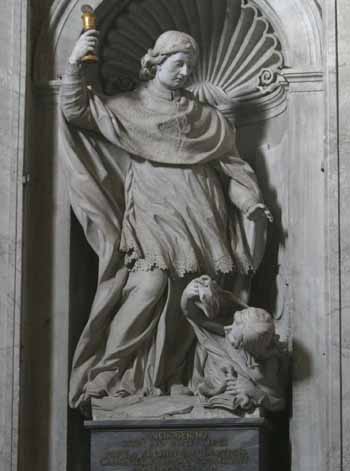 Founder Statue of St Norbert in St Peter's Basilica