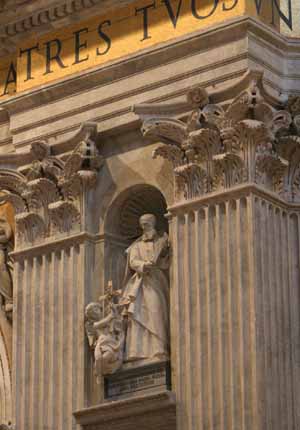 St Peter Fourier niche in St Peter's Basilica