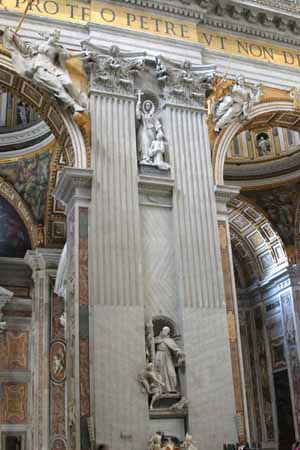 First Pier on the Left Nave in St Peter's Basilica